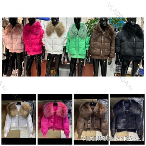 Women's autumn jacket with hood (L / XL ONE SIZE) ITALIAN FASHION IMWD217136