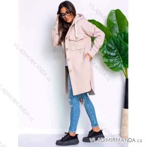 Women's Long Sleeve Hoodie Dress (S / M ONE SIZE) ITALIAN FASHION IMWA216095
