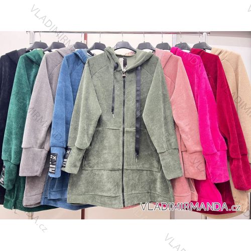 Cardigan / Hoodie Cotton Ladies (uni M / XL) Italian Fashion IM420360