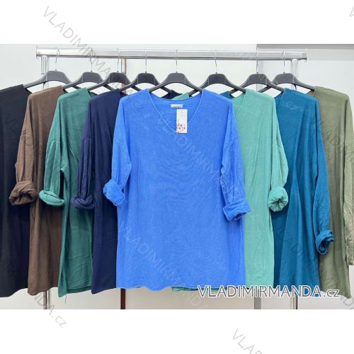 Women's Plus Size Long Sleeve Tunic (XL/2XL/3XL ONE SIZE) ITALIAN FASHION IM423616