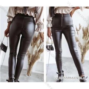 Women's Long Leather Leggings (S/M ONE SIZE) ITALIAN FASHION IMWB23557