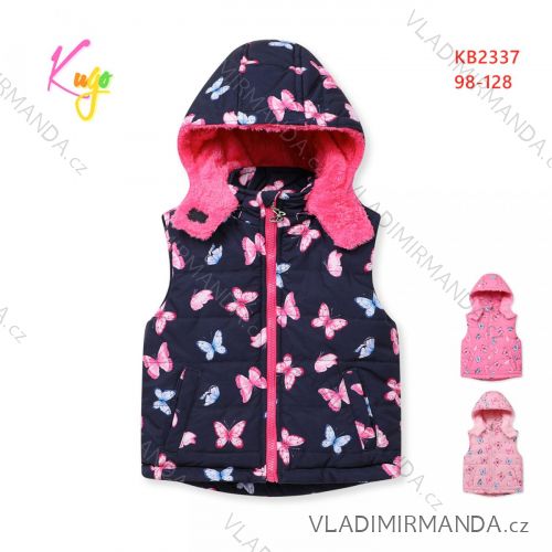 Vest baby girl and booze flap lining (98-128) KUGO B2108