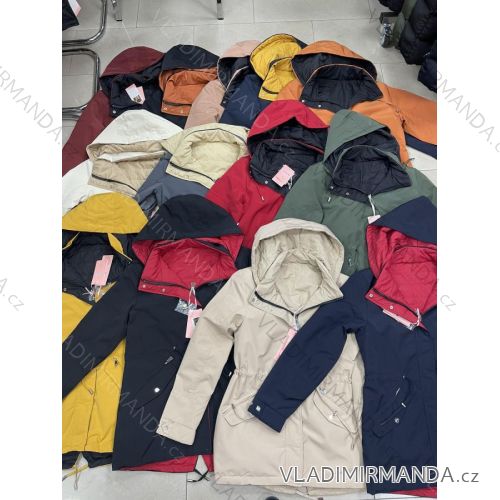 Women's autumn jacket with hood (L / XL ONE SIZE) ITALIAN FASHION IMWD217136