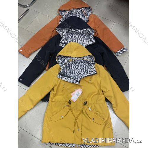 Women's autumn jacket with hood (L / XL ONE SIZE) ITALIAN FASHION IMWD217136