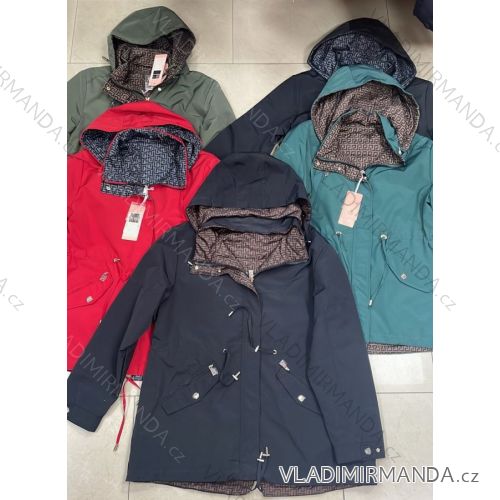 Women's autumn jacket with hood (L / XL ONE SIZE) ITALIAN FASHION IMWD217136