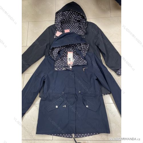 Women's autumn jacket with hood (L / XL ONE SIZE) ITALIAN FASHION IMWD217136