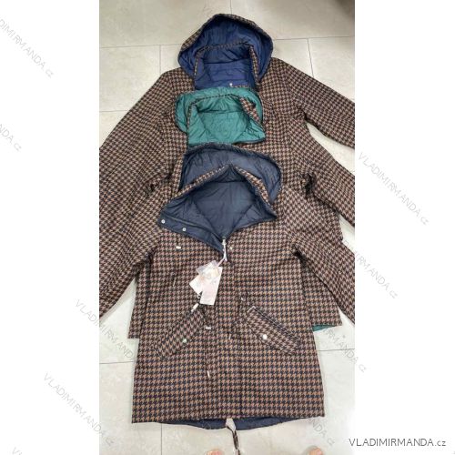 Women's autumn jacket with hood (L / XL ONE SIZE) ITALIAN FASHION IMWD217136