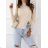 Women's Short Sleeve Knitted Turtleneck Sweater (S/M ONE SIZE) ITALIAN FASHION IMD22947