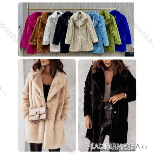 Women's Fluffy Long Sleeve Coat (SL) ITALIAN FASHION IMWL22047