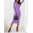 Women's Warm Long Sleeve Knitted Dress (S/M ONE SIZE) ITALIAN FASHION IMD221070