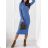 Women's Warm Long Sleeve Knitted Dress (S/M ONE SIZE) ITALIAN FASHION IMD221070