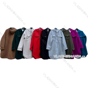 Women's long fleece coat (M / L ONE SIZE) ITALIAN FASHION IMD211105