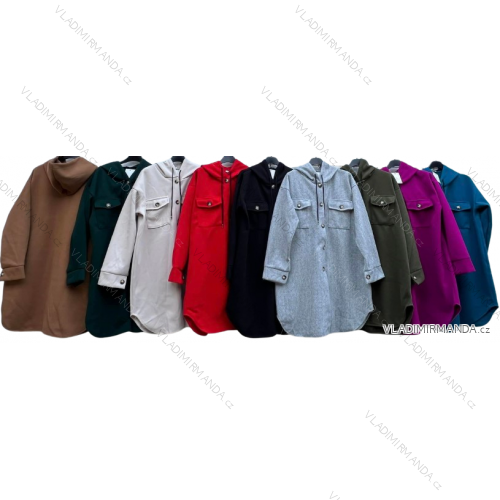 Women's long fleece coat (M / L ONE SIZE) ITALIAN FASHION IMD211105