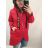 Fleece coat long sleeve zipper hooded women's oversized (XL / 2XLONE SIZE) ITALIAN FASHION IMD211123