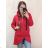 Fleece coat long sleeve zipper hooded women's oversized (XL / 2XLONE SIZE) ITALIAN FASHION IMD211123