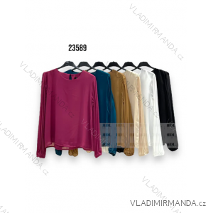 Women's Elegant Long Sleeve Blouse (S/M ONE SIZE) ITALIAN FASHION IMM23MS53757