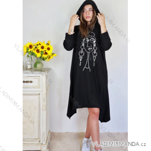 Women's Elegant Long Sleeve Dress (S/M ONE SIZE) ITALIAN FASHION IMPLI2220433lurex