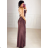 Women's Summer Elegant Sparkly Sequin Strap Dress (S/M ONE SIZE) ITALIAN FASHION IMPBB23O3837