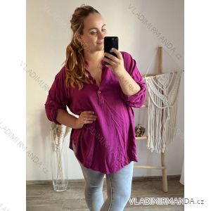 Tunic / blouse long sleeve women's oversized (3XL / 4XL ONE SIZE) ITALIAN FASHION IMWQ2191650