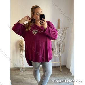 Tunic / blouse long sleeve women's oversized (3XL / 4XL ONE SIZE) ITALIAN FASHION IMWQ2191650