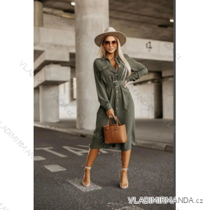 Women's Elegant Coat Long Sleeve Dress (S/M ONE SIZE) ITALIAN FASHION IMPGM2311813