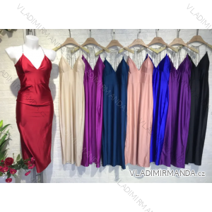 Women's long elegant strapless dress (S/M ONE SIZE) ITALIAN FASHION IMPGM2310921