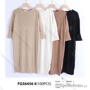 Women's Long Sleeve Knitted Dress (S/M ONE SIZE) ITALIAN FASHION IMWGR23FG56456