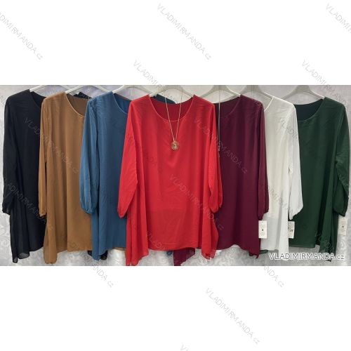 Tunic / blouse long sleeve women's oversized (3XL / 4XL ONE SIZE) ITALIAN FASHION IMWQ2191650