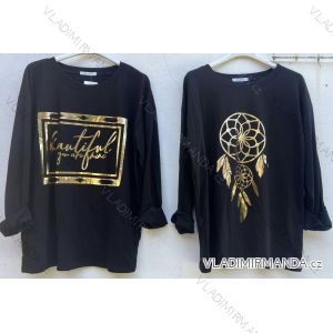 Women's Long Sleeve Warm T-Shirt (S/M ONE SIZE) ITALIAN FASHION IMD22967