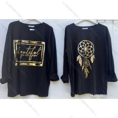 Women's Long Sleeve Warm T-Shirt (S/M ONE SIZE) ITALIAN FASHION IMD22967