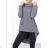 Fleece coat long sleeve zipper hooded women's oversized (XL / 2XLONE SIZE) ITALIAN FASHION IMD211123