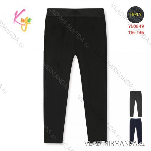 Leggings warm long childrens girls girls (116-146) KUGO B3239