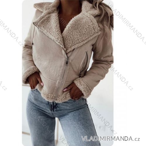 Women's Fluffy Long Sleeve Coat (SL) ITALIAN FASHION IMWL22047