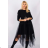 Women's Elegant Long Sleeve Dress (S/M ONE SIZE) ITALIAN FASHION IMPLI2220433lurex