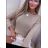 Women's Knitted Slim Long Sleeve Sweater (S/M ONE SIZE) ITALIAN FASHION IMWAE23039