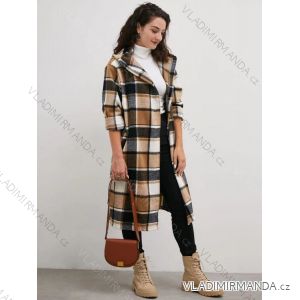 Women's Plus Size Flannel Long Sleeve Coat (S/M/L/XL/2XL ONE SIZE) ITALIAN FASHION IMD23747