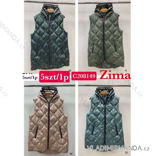 Women's zip-up vest (S-2XL) POLISH FASHION PMWC23C208175