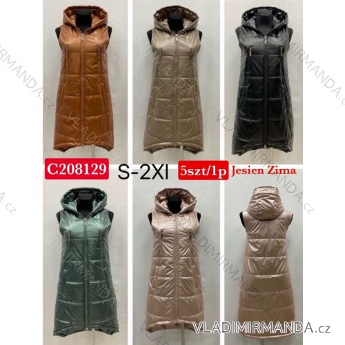 Women's zip-up vest (S-2XL) POLISH FASHION PMWC23C208175