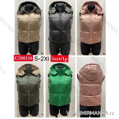 Women's zip-up vest (S-2XL) POLISH FASHION PMWC23C208175