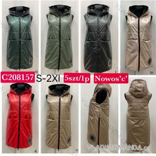 Women's zip-up vest (S-2XL) POLISH FASHION PMWC23C208175