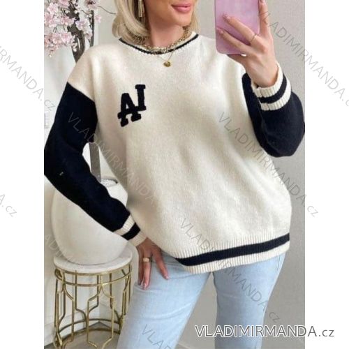 Women's Long Sleeve Sweater (S / M ONE SIZE) ITALIAN FASHION IMM219072