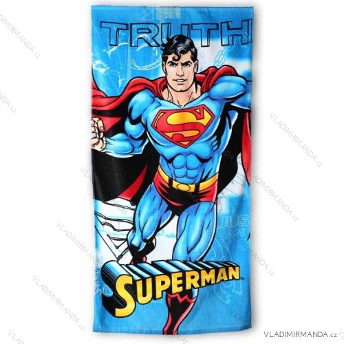 Beach towel superman children's cotton boots (70x140cm) SETINO 820-840
