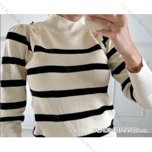 Women's Short Button Up Long Sleeve Sweater (S/M ONE SIZE) ITALIAN FASHION IMPBB23Y22785