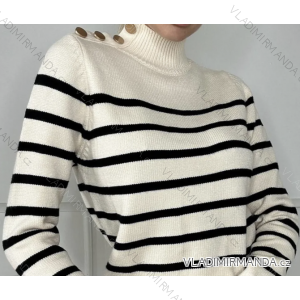 Women's Short Button Up Long Sleeve Sweater (S/M ONE SIZE) ITALIAN FASHION IMPBB23Y22785