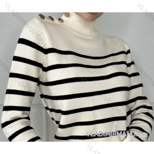 Women's Short Button Up Long Sleeve Sweater (S/M ONE SIZE) ITALIAN FASHION IMPBB23Y22785