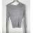 Women's Short Button Up Long Sleeve Sweater (S/M ONE SIZE) ITALIAN FASHION IMPBB23Y22785