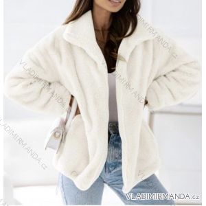 Women's Fluffy Coat (S/M ONE SIZE) ITALIAN FASHION IMWB23564