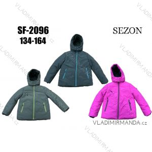 Winter jacket with hood for teenagers boys and girls (134-164) SEASON SEZ23SF-2096