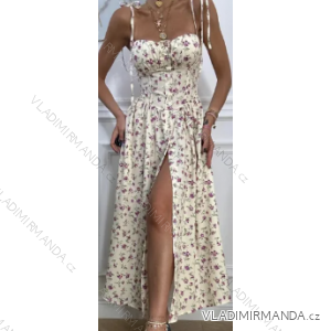 Women's long summer dress with straps (S/M ONE SIZE) ITALIAN FASHION IMPBB24B23868