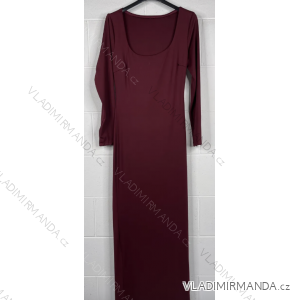 Women's Long Sleeve Knitted Long Dress (S/M ONE SIZE) ITALIAN FASHION IMPBB23Z5272-1